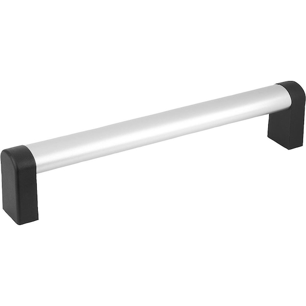 Tubular Handle A=400, L=420, H=65, Aluminum Natural Anodized, Comp:Polyamide Comp:Black, D=M08